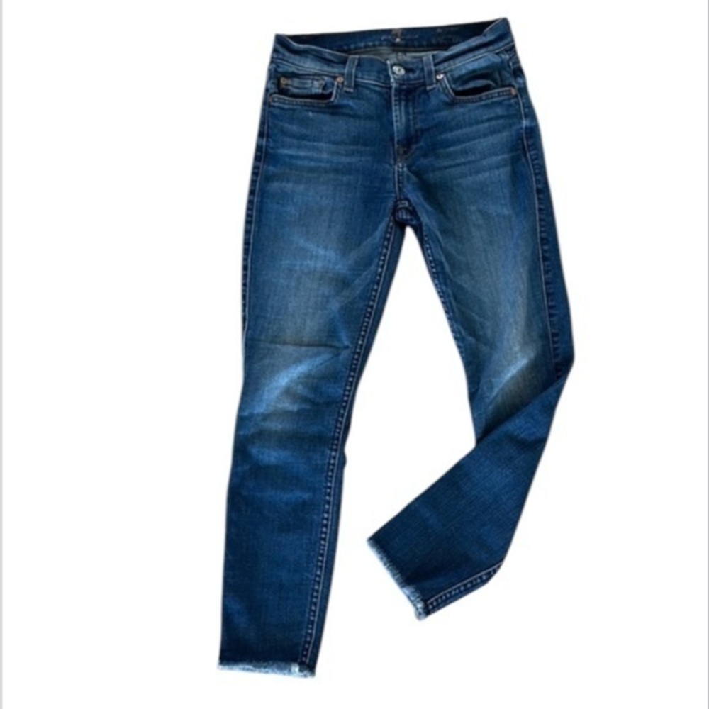 7FAMK the ankle skinny jeans size 25